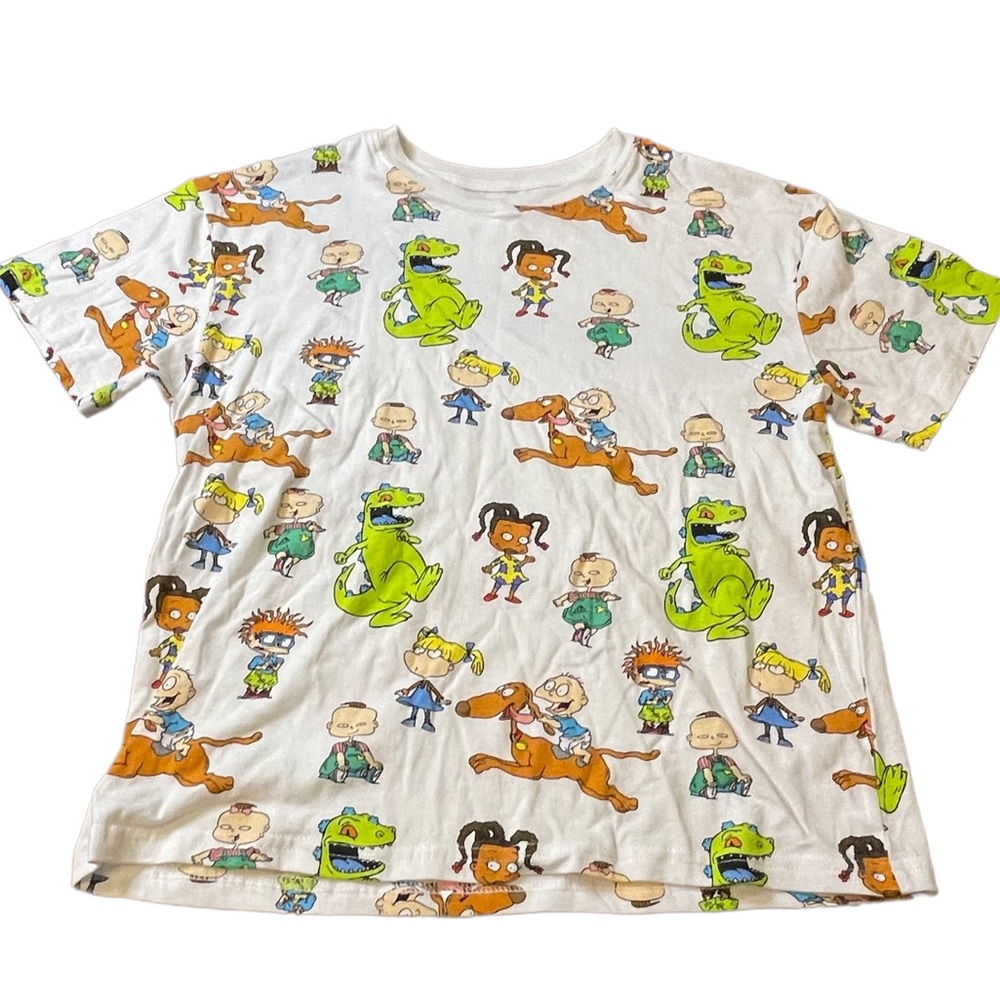 Nickelodeon Rugrats Reptar All‎ Over Print Graphic T Shirt Size Small